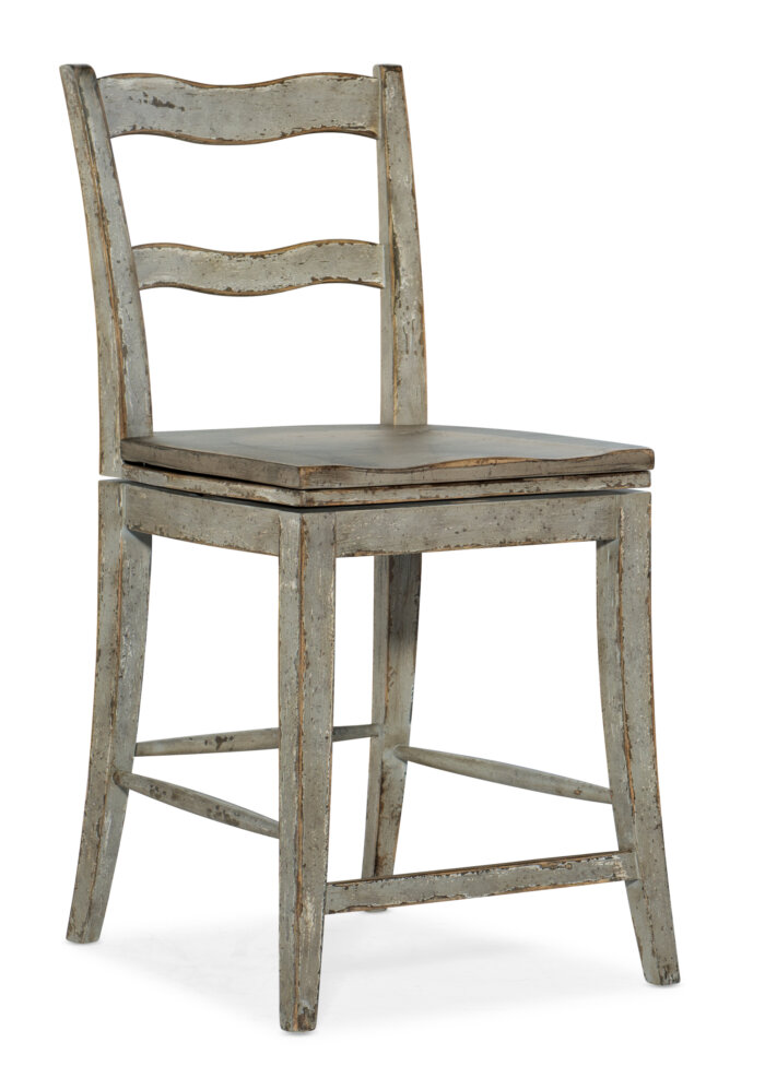 Alfresco Alfresco La Riva Ladder Back Swivel Counter Stool