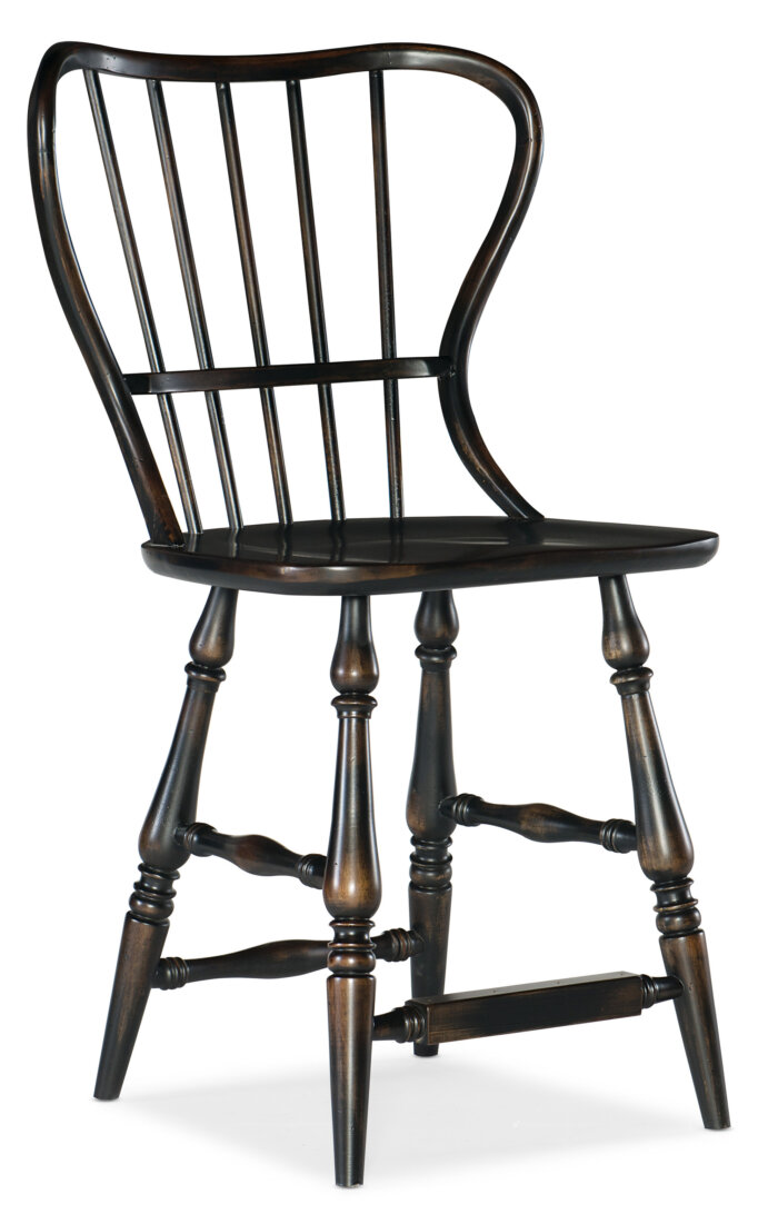 CiaoBella Ciao Bella Spindle Back Counter Stool-Black