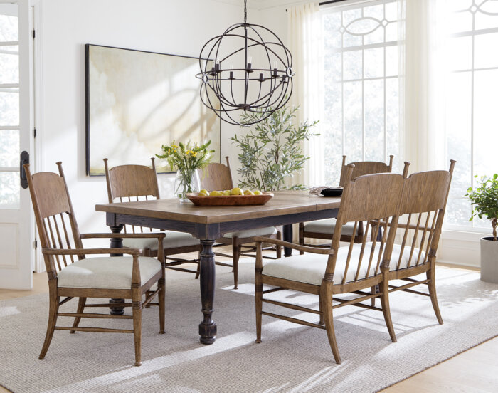 Americana Americana Leg Dining Table w/1-22in leaf - Image 2