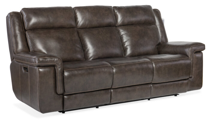 MS Montel Lay Flat Power Sofa with Power Headrest & Lumbar