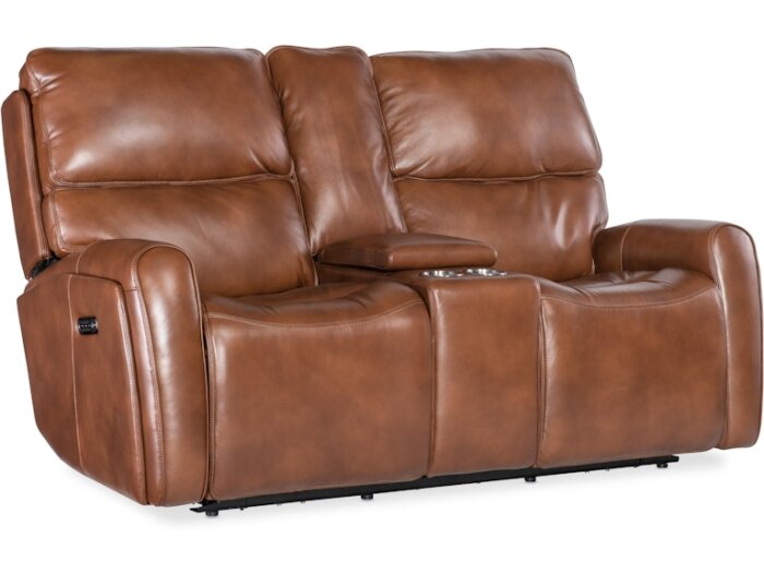 Crosby Zero Gravity Power Console Loveseat with Power Headrest and Lumbar